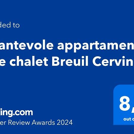 Incantevole Appartamento Stile Chalet Breuil Cervinia Exterior foto